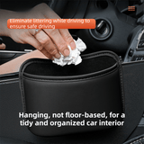 Darrahopens Auto Accessories > Auto Accessories Others > Automotive Decor Orange Waterproof Leather Car Hanging Storage Organizer with Back Clip 20 x 14.5CM – Mutifunctional Car Trash Bin Cup Holder Phone Storage Pocket for Seat Back, Door & Center Console