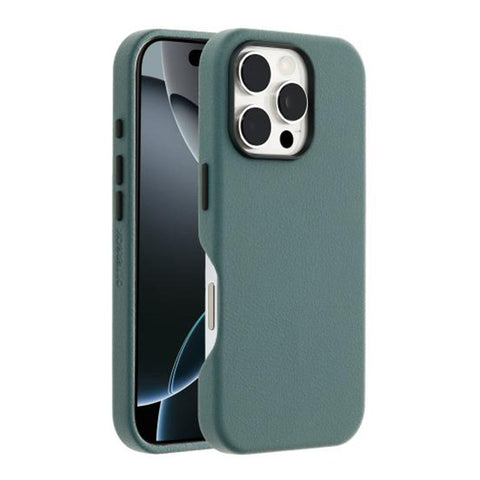 Darrahopens Auto Accessories > Auto Accessories Others > Automotive Decor OtterBox Symmetry Cactus Leather Back Case for iPhone 16 Pro - Green