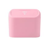 Darrahopens Auto Accessories > Auto Accessories Others > Automotive Decor Pink Compact Car Trash Can 2 Pack Hanging Storage Bin with Push Lid for Vehicle Door and Seat Back Universal Fit Waste Management Solution for Local Drivers