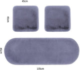 Darrahopens Auto Accessories > Auto Accessories Others > Automotive Decor Plush Car Seat Cover - Soft, Warm and Fluffy Faux Rabbit Fur Seat Covers - Front & Back Seat Protectors - Non-Slip Mat - Universal (Pink, 3-Pack)