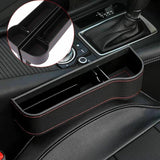 Darrahopens Auto Accessories > Auto Accessories Others > Automotive Decor PU Leather Seat Side Gap Storage Box with Phone and Bottle Holder for Car Interior - Yellow