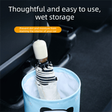 Darrahopens Auto Accessories > Auto Accessories Others > Automotive Decor Red Car Trash Can - Foldable Dual-Layer Waterproof Car Garbage Bin , Space-Saving, Easy Clean, Portable Storage for Vehicle Interior, Durable Faux Leather Material