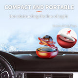 Darrahopens Auto Accessories > Auto Accessories Others > Automotive Decor Red Solar-Powered Rotating Car Air Freshener: Space-Themed Dashboard Decor with Ocean Scent & 16 Cologne Pads