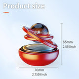 Darrahopens Auto Accessories > Auto Accessories Others > Automotive Decor Red Solar-Powered Rotating Car Air Freshener: Space-Themed Dashboard Decor with Ocean Scent & 16 Cologne Pads