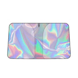 Darrahopens Auto Accessories > Auto Accessories Others > Automotive Decor Reflective Car Windshield Sun Shade 57.1 x 31.5 Inch Foldable Front Windshield Sunshade UV Block Heat Insulation Titanium Silver Sun Visor Cover