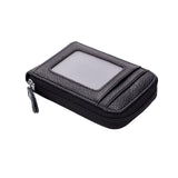 Darrahopens Auto Accessories > Auto Accessories Others > Automotive Decor Rfid Blocking Leather Wallet Anti-Theft Credit Card Holder Men Women Coin Purse - Red