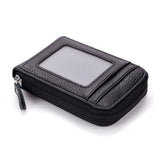 Darrahopens Auto Accessories > Auto Accessories Others > Automotive Decor Rfid Blocking Leather Wallet Anti-Theft Credit Card Holder Men Women Coin Purse - Red