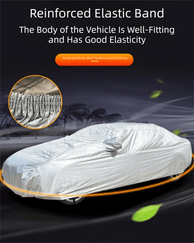 Darrahopens Auto Accessories > Auto Accessories Others > Automotive Decor Silver YM Off-Road Vehicle Cover – 170T taffeta fabric, all-weather vehicle protection(4500×1800×1680MM)