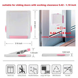 Darrahopens Auto Accessories > Auto Accessories Others > Automotive Decor Sliding Door Lock, 4 Pack Child Safety Sliding Glass Door Lock for Sliding Glass Doors, Sliding Windows, Sliding Closet, etc. Easy to Installation Provides More Security for Your Baby and Pets