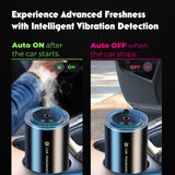 Darrahopens Auto Accessories > Auto Accessories Others > Automotive Decor Smart Car Air Freshener with Starry Lights Projector: Automatic Aroma Diffuser, 3 Modes, Rechargeable for Car & Home