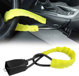 Darrahopens Auto Accessories > Auto Accessories Others > Automotive Decor Steering Wheel Lock Seat Belt Lock Universal Anti Theft Car Device Car Lock Car Theft Prevention with 2 Keys for Car Security Fit Most Vehicles Truck SUV Van (Yellow)