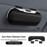 Darrahopens Auto Accessories > Auto Accessories Others > Automotive Decor Sunglass Holder for Car Visor Clip Glasses Case Car Sunglasses Case for Car Sun Visor Glasses Storage Box Car Sunglass Holder Car Visor Accessories Universal for SUV Sedan Truck (black)