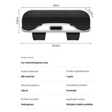 Darrahopens Auto Accessories > Auto Accessories Others > Automotive Decor Sunglass Holder for Car Visor Clip Glasses Case Car Sunglasses Case for Car Sun Visor Glasses Storage Box Car Sunglass Holder Car Visor Accessories Universal for SUV Sedan Truck (black)