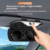 Darrahopens Auto Accessories > Auto Accessories Others > Automotive Decor Sunglass Holder for Car Visor Clip Glasses Case Car Sunglasses Case for Car Sun Visor Glasses Storage Box Car Sunglass Holder Car Visor Accessories Universal for SUV Sedan Truck (black)