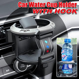Darrahopens Auto Accessories > Auto Accessories Others > Automotive Decor Universal Car Air Vent Cup Holder Beverage for Milk Tea Stand with Hook Bracket