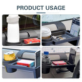 Darrahopens Auto Accessories > Auto Accessories Others > Automotive Decor Universal Car Window Organizer with Cup Holder and Phone Tray – Multi-Functional Door Side Storage Box for Drinks, Keys, and Gadgets (Black)