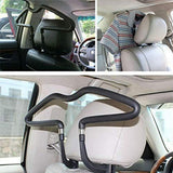 Darrahopens Auto Accessories > Auto Accessories Others > Automotive Decor Vehicle Headrest Clothes Hanger PU Leather Suit Rack for Back Seat Storage