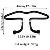 Darrahopens Auto Accessories > Auto Accessories Others > Automotive Decor Vehicle Headrest Clothes Hanger PU Leather Suit Rack for Back Seat Storage