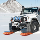 Darrahopens Auto Accessories > Auto Accessories Others > Automotive Decor VEVOR 10 TON Traction Boards with PP Material, Recovery Boards for Off-road Vehicles/Cars/Pickups/SUVs/RVs, Pair Tire Traction Mats on Snow, Sand, Mud and Loose Terrain, Storage Bag, Long, Orange