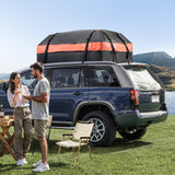 Darrahopens Auto Accessories > Auto Accessories Others > Automotive Decor VEVOR Car Rooftop Cargo Carrier Bag, 15 Cubic Feet Car Roof Cargo Carrier, 100% Waterproof Heavy Duty 840D PVC Roof Luggage Bag for All Vehicle with/without Rack- with Lock, Non-Slip Mat, 4 Door Hooks