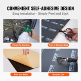 Darrahopens Auto Accessories > Auto Accessories Others > Automotive Decor VEVOR Car Sound Deadening Mat, 200 mil 2.3sq.m Car Sound Dampening Material, Butyl Automotive Sound Deadener, Noise Insulation and Vibration Dampening Material for Car