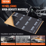 Darrahopens Auto Accessories > Auto Accessories Others > Automotive Decor VEVOR Car Sound Deadening Mat, 200 mil 2.3sq.m Car Sound Dampening Material, Butyl Automotive Sound Deadener, Noise Insulation and Vibration Dampening Material for Car