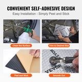 Darrahopens Auto Accessories > Auto Accessories Others > Automotive Decor VEVOR Car Sound Deadening Mat, 80 mil 3.3sq.m Car Sound Dampening Material, Butyl Automotive Sound Deadener, Noise Insulation and Vibration Dampening Material for Car
