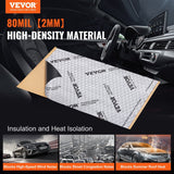 Darrahopens Auto Accessories > Auto Accessories Others > Automotive Decor VEVOR Car Sound Deadening Mat, 80 mil 3.3sq.m Car Sound Dampening Material, Butyl Automotive Sound Deadener, Noise Insulation and Vibration Dampening Material for Car