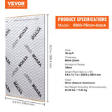 Darrahopens Auto Accessories > Auto Accessories Others > Automotive Decor VEVOR Car Sound Deadening Mat, 80 mil 3.3sq.m Car Sound Dampening Material, Butyl Automotive Sound Deadener, Noise Insulation and Vibration Dampening Material for Car