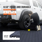 Darrahopens Auto Accessories > Auto Accessories Others > Automotive Decor VEVOR Garage Tiles Interlocking, 12 x 12 x 0.53 inch 25 Pack Garage Floor Covering Tiles, Non-Slip Double-Sided Texture Garage Flooring Tiles, for Garages, Basements, Repair Shops, Graphite Gray