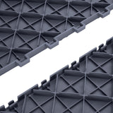 Darrahopens Auto Accessories > Auto Accessories Others > Automotive Decor VEVOR Garage Tiles Interlocking, 12 x 12 x 0.53 inch 25 Pack Garage Floor Covering Tiles, Non-Slip Double-Sided Texture Garage Flooring Tiles, for Garages, Basements, Repair Shops, Graphite Gray