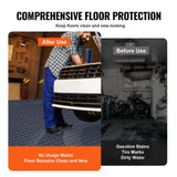 Darrahopens Auto Accessories > Auto Accessories Others > Automotive Decor VEVOR Garage Tiles Interlocking, 12 x 12 x 0.53 inch 25 Pack Garage Floor Covering Tiles, Non-Slip Double-Sided Texture Garage Flooring Tiles, for Garages, Basements, Repair Shops, Graphite Gray