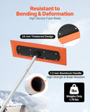 Darrahopens Auto Accessories > Auto Accessories Others > Automotive Decor VEVOR Snow Roof Rake, 1.2m Long Reach Car Roof Snow Scraper, 45cm Foam Blade for No Scratches, Non-Slip Handle, Lightweight Snows Removal Tool for Vehicle Garage Rooftop Leaves Debris Clearing