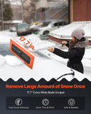 Darrahopens Auto Accessories > Auto Accessories Others > Automotive Decor VEVOR Snow Roof Rake, 1.2m Long Reach Car Roof Snow Scraper, 45cm Foam Blade for No Scratches, Non-Slip Handle, Lightweight Snows Removal Tool for Vehicle Garage Rooftop Leaves Debris Clearing