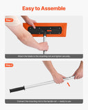 Darrahopens Auto Accessories > Auto Accessories Others > Automotive Decor VEVOR Snow Roof Rake, 1.2m Long Reach Car Roof Snow Scraper, 45cm Foam Blade for No Scratches, Non-Slip Handle, Lightweight Snows Removal Tool for Vehicle Garage Rooftop Leaves Debris Clearing