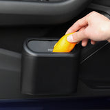 Darrahopens Auto Accessories > Auto Accessories Others > Automotive Decor White Compact Car Trash Can 2 Pack Hanging Storage Bin with Push Lid for Vehicle Door and Seat Back Universal Fit Waste Management Solution for Local Drivers