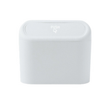 Darrahopens Auto Accessories > Auto Accessories Others > Automotive Decor White Compact Car Trash Can 2 Pack Hanging Storage Bin with Push Lid for Vehicle Door and Seat Back Universal Fit Waste Management Solution for Local Drivers