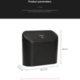 Darrahopens Auto Accessories > Auto Accessories Others > Automotive Decor White Compact Car Trash Can 2 Pack Hanging Storage Bin with Push Lid for Vehicle Door and Seat Back Universal Fit Waste Management Solution for Local Drivers