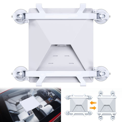 Darrahopens Auto Accessories > Auto Accessories Others > Automotive Decor White Star Mini Car Suction Mount Bracket - Universal Glass Mount for Roof, Skylight, and Vehicle Windows