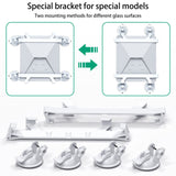 Darrahopens Auto Accessories > Auto Accessories Others > Automotive Decor White Star Mini Car Suction Mount Bracket - Universal Glass Mount for Roof, Skylight, and Vehicle Windows