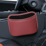 Darrahopens Auto Accessories > Auto Accessories Others > Automotive Decor Wine Red Waterproof Leather Car Hanging Storage Organizer with Back Clip 20 x 14.5CM – Mutifunctional Car Trash Bin Cup Holder Phone Storage Pocket for Seat Back, Door & Center Console
