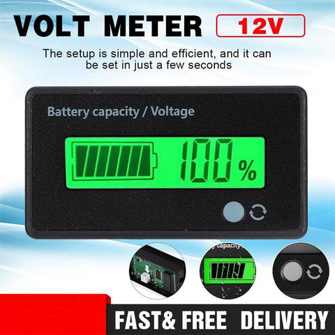 Darrahopens Auto Accessories > Auto Accessories Others > Automotive Gauges Lcd 12V-48V Battery Capacity Indicator Voltage Voltmeter Monitor Meter Caravan