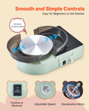 Darrahopens Auto Accessories > Auto Accessories Others > Automotive Gauges VEVOR Mini Pottery Wheel, 158 mm Turntable, Forward and Reverse Rotation, Adjustable Speed, Electric Clay Wheel for Kids and Adults, with Clay Shaping Tools, for Home DIY, Pottery Classes, Green