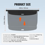 Darrahopens Auto Accessories > Auto Accessories Others > Automotive Gauges VEVOR Retractable Cargo Cover for Toyota, Upgraded Waterproof Trunk Cover Security Shield Shade for Toyota RAV4 2019-2025 5-Seater, UV Resistant Rear Trunk Cover, Aluminum Alloy & PVC Leather Texture