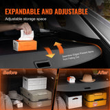 Darrahopens Auto Accessories > Auto Accessories Others > Automotive Gauges VEVOR Retractable Cargo Cover for Toyota, Upgraded Waterproof Trunk Cover Security Shield Shade for Toyota RAV4 2019-2025 5-Seater, UV Resistant Rear Trunk Cover, Aluminum Alloy & PVC Leather Texture