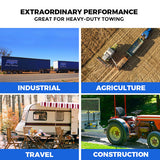 Darrahopens Auto Accessories > Auto Accessories Others > Automotive Lifts & Hoists 8 Ton Pintle Tow Hook Receiver Arm Hitch Towing Car Truck Heavy Duty Ball Combo