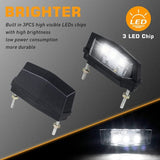 Darrahopens Auto Accessories > Auto Accessories Others > Automotive Lights 1 Pc Motorcycle License Plate Light, 12V Universal Motorcycle LED Tail Light Rear License Plate Lamp, White Light