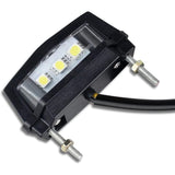 Darrahopens Auto Accessories > Auto Accessories Others > Automotive Lights 1 Pc Motorcycle License Plate Light, 12V Universal Motorcycle LED Tail Light Rear License Plate Lamp, White Light