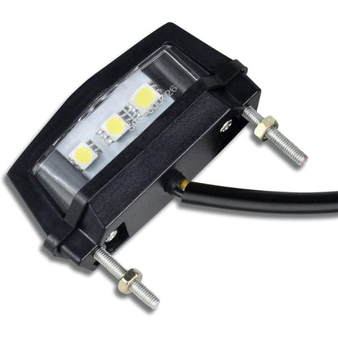 Darrahopens Auto Accessories > Auto Accessories Others > Automotive Lights 1 Pc Motorcycle License Plate Light, 12V Universal Motorcycle LED Tail Light Rear License Plate Lamp, White Light