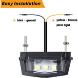 Darrahopens Auto Accessories > Auto Accessories Others > Automotive Lights 1 Pc Motorcycle License Plate Light, 12V Universal Motorcycle LED Tail Light Rear License Plate Lamp, White Light